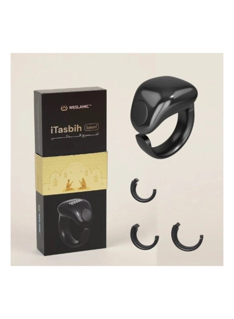 WESLAMIC [Ramadan gift] Tasbih Zikr Smart Praise Ring, Adjustable Praise Ring Finger Counter with 3 Sizes, APP Support Digital Counter Prayer Reminder Rings, Waterproof 4 Digit Finger Counter Zikr Ring for Muslims, Ramadan Special - Image 2