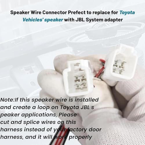 NuIth Front Speaker Wiring Harness Adapter Connector for Toyota 10-23 4Runner with JBL Subwoofer /07-21 Tundra with JBL Front Dash/19-21 Tundra with JBL Subwoofer/11-23 Tacoma with Amp - Image 5