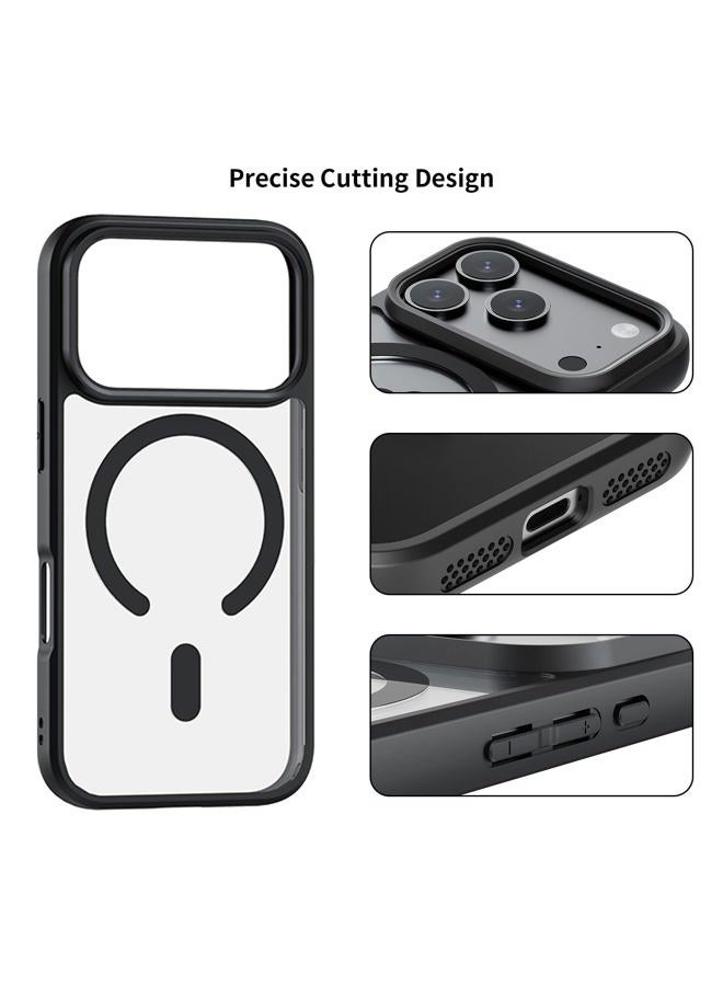 edaiser Magnetic Case for iPhone 17 Pro Max, Anti-Yellowing Transparent Black | MagSafe Compatible | Hybrid Clear Back Cover - Image 5