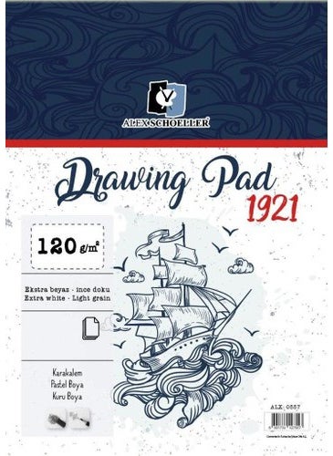 Alex Schoeller Alex Scheoller Drawing Pad 120 gr A5 - 50 Sheets 