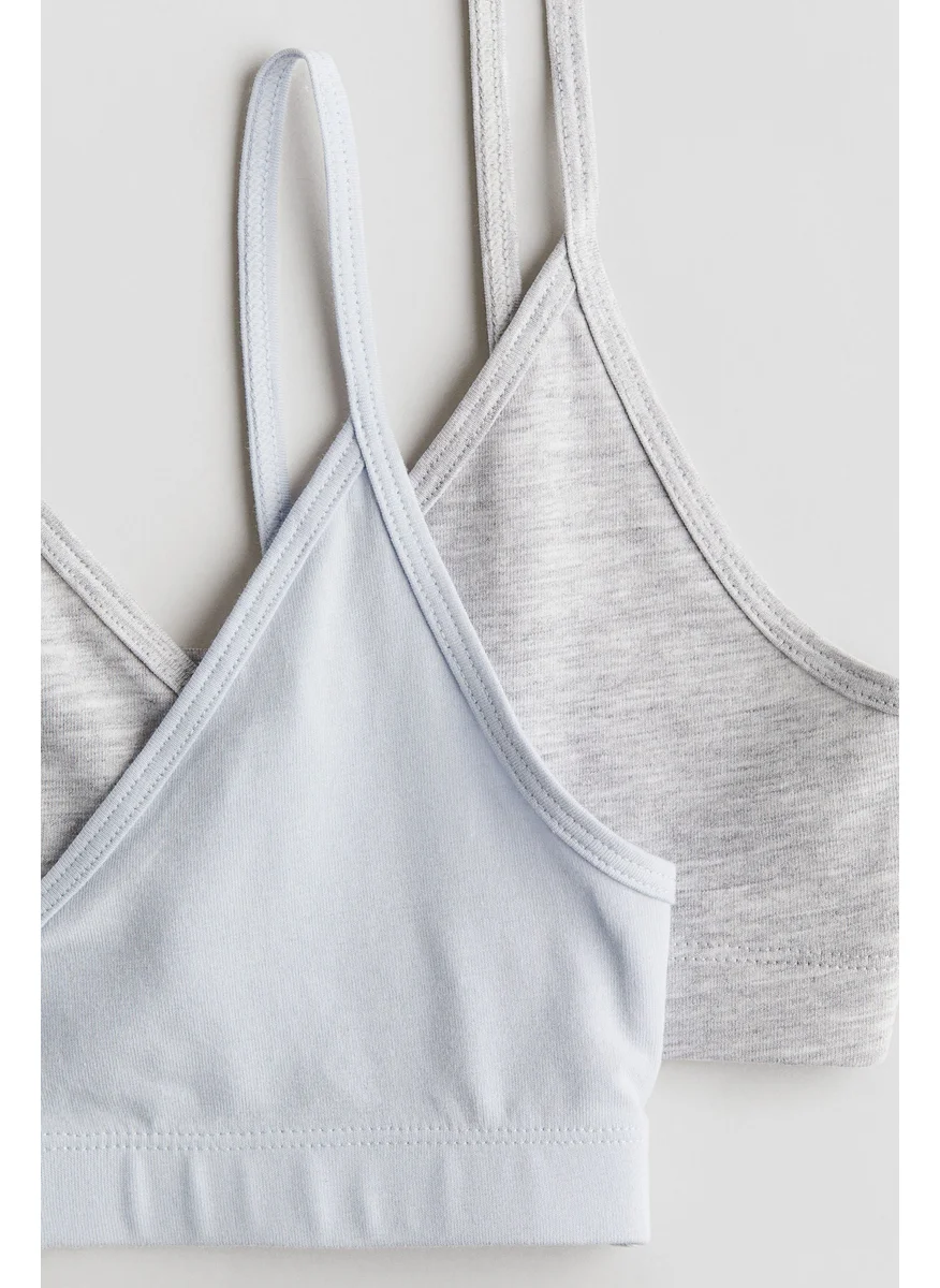 H&M 2-Pack V-Neck Crop Tops