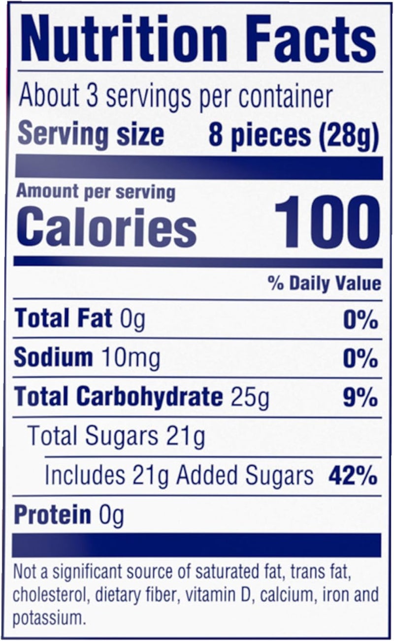 SweeTARTS حلوى سويتارتس تشوي فيوجنز ميدلي بنكهة فواكه، 9 أونصات - Image 2