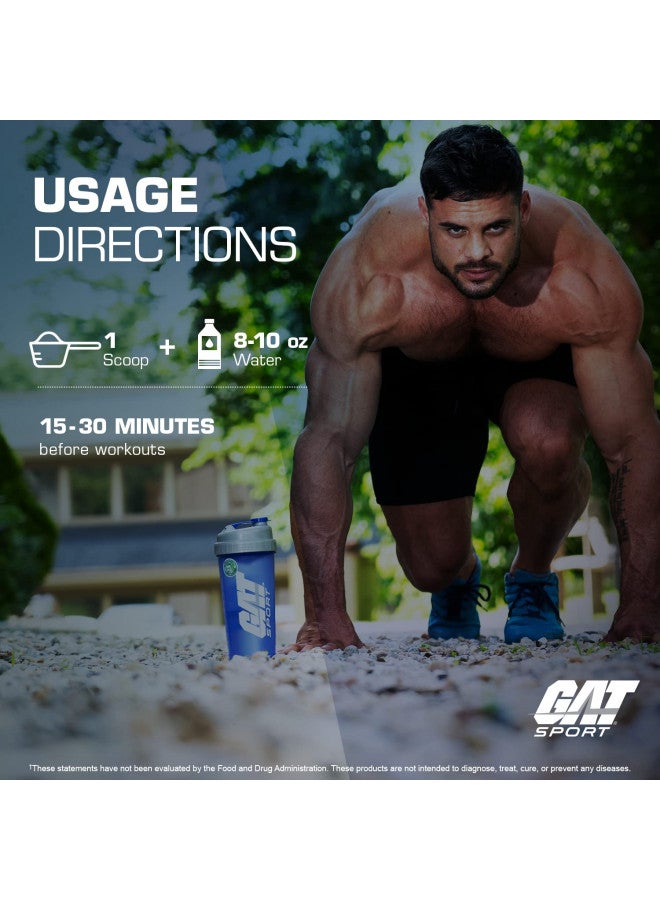 GAT SPORT GAT Sport PMP (Peak Muscle Performance), Pre-Workout, 30 Servings (Blue Raspberry (Stim-Free)) - Image 5