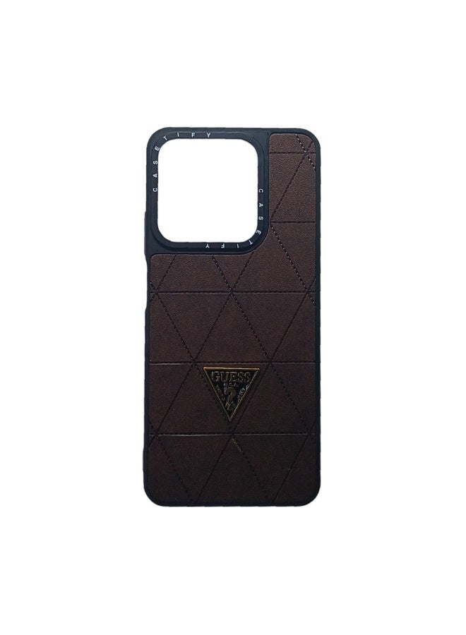 Phone Back Cover leather for Realme C63 brown - Image 3