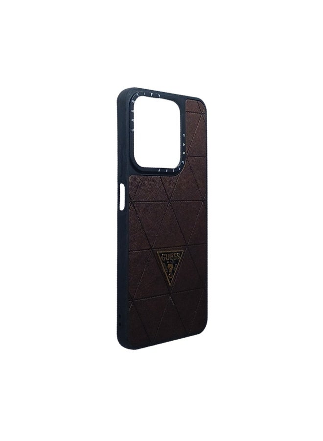 Phone Back Cover leather for Realme C63 brown - Image 2