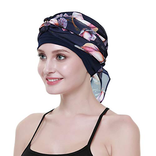 FocusCare Feminine Headwear for Chemo Alopecia Ladies Turbantes Scarves Caps Scalp Headcover Sleep Hats - Image 4