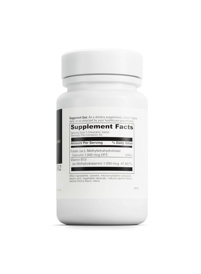 DAVINCI Labs Active Folate B12 Chewable - Dietary Supplement to Support Heart Health, Healthy Nerves, Immune Function and Energy Production* - with Folate and Vitamin B12-60 Chewable Tablets - Image 2