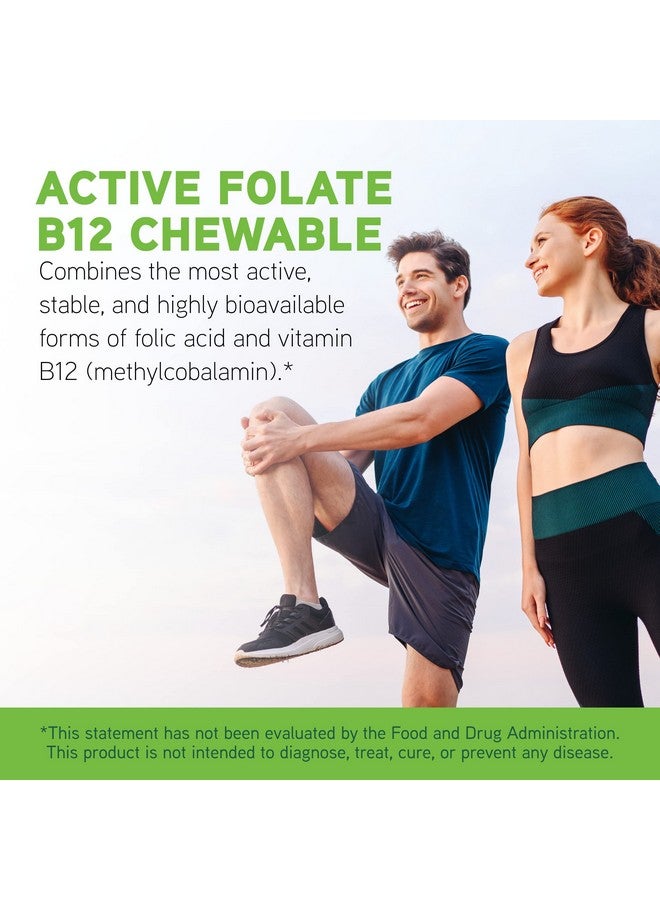 DAVINCI Labs Active Folate B12 Chewable - Dietary Supplement to Support Heart Health, Healthy Nerves, Immune Function and Energy Production* - with Folate and Vitamin B12-60 Chewable Tablets - Image 3