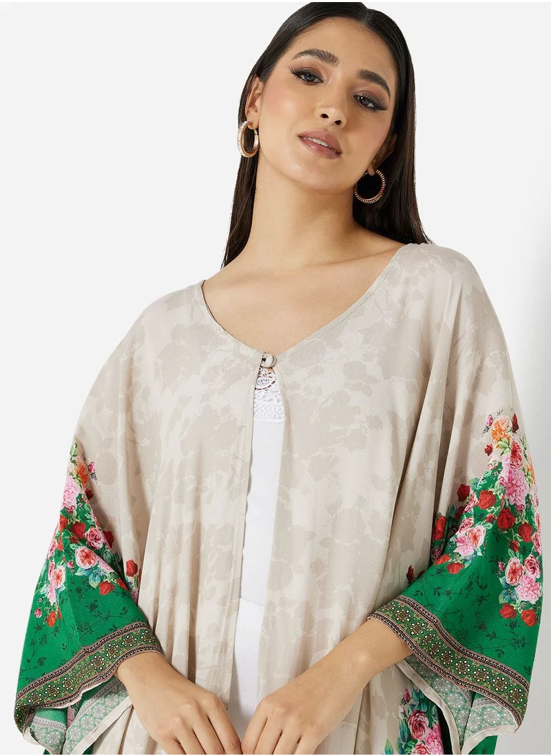 HANA & SARA PURE ROYAL CRAPE VISCOSE FABRIC DIGITAL PRINTED BISHT FOR ALL AGE GROUP
