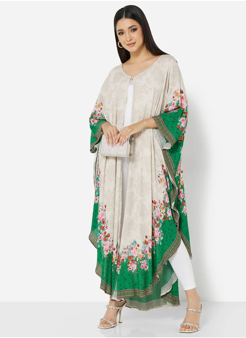 HANA & SARA PURE ROYAL CRAPE VISCOSE FABRIC DIGITAL PRINTED BISHT FOR ALL AGE GROUP