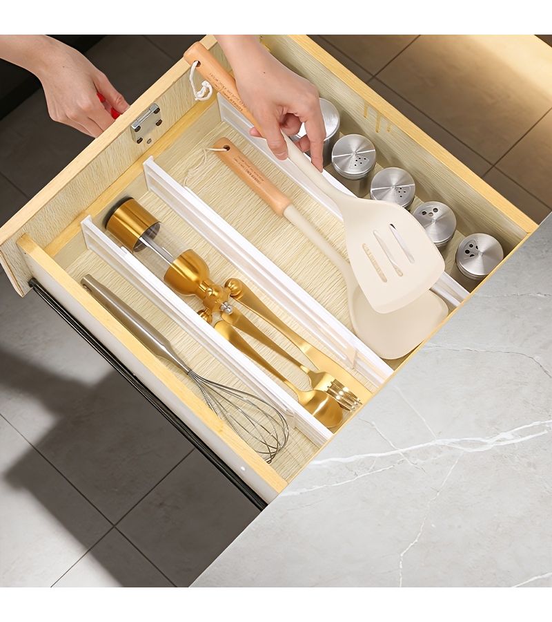 1pc Retractable Drawer Divider No Drilling Adjustable Organizer Expandable - Image 5
