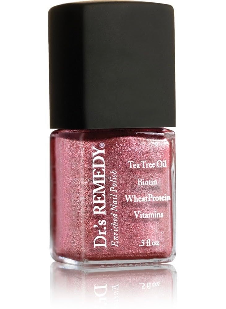 Dr.'s Remedy Dr’s Remedy Enriched Nail Polish: Non Toxic, All Natural, and Organic - Doctor Formulated: Strengthens, Restores, Heals, and Protects '24-Free' - REFLECTIVE Rose 