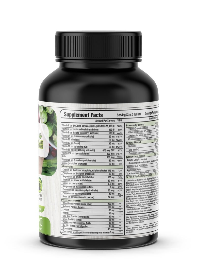 Laperva - Plant Based Multivitamin - 90 Tablets, Rich in probiotics, Boost Energy Immunity and Digestion, good for wellbeing, Vegan, Non-GMO Formula (30 servings) - Image 1