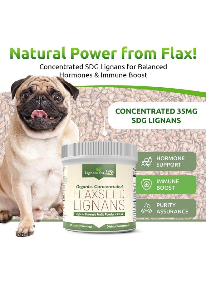 Lignans For Life - Lignans for Life - Natural Bulk Ground Flaxseed Powder - Omega 3 & 6 Fatty Acids Filled High Fiber Antioxidants - Support Healthy Heart & Hair, Healthy Immune System - 60 Servings 80mg per tab, 2 Pack - Image 1