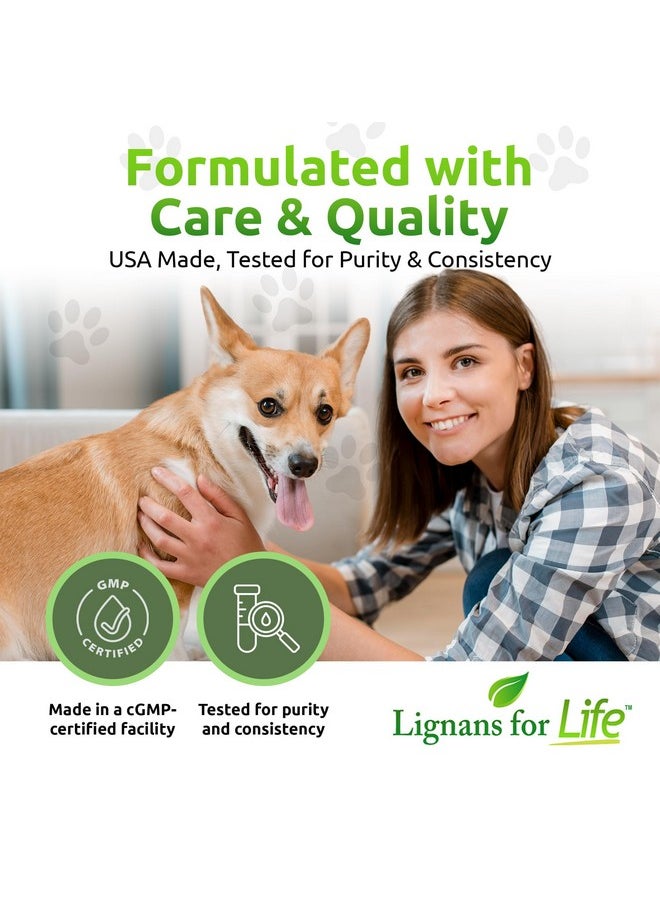Lignans For Life - Lignans for Life - Natural Bulk Ground Flaxseed Powder - Omega 3 & 6 Fatty Acids Filled High Fiber Antioxidants - Support Healthy Heart & Hair, Healthy Immune System - 60 Servings 80mg per tab, 2 Pack - Image 1