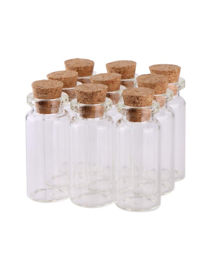 MaxMau 10ml Small Glass Bottles with Cork Stoppers,pack of 100 Vials Tiny Jars for DIY Art Crafts Projects Store Wishing Bottles Message Wedding Favors Gift - Image 4
