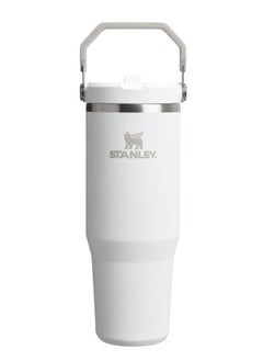 Stanley IceFlow Stainless Steel Tumbler - Vacuum Insulated Water Bottle for Home, Office or Car Reusable Cup with Straw Leak Resistant Flip Cold for 12 Hours or Iced for 2 Days, White, 30OZ