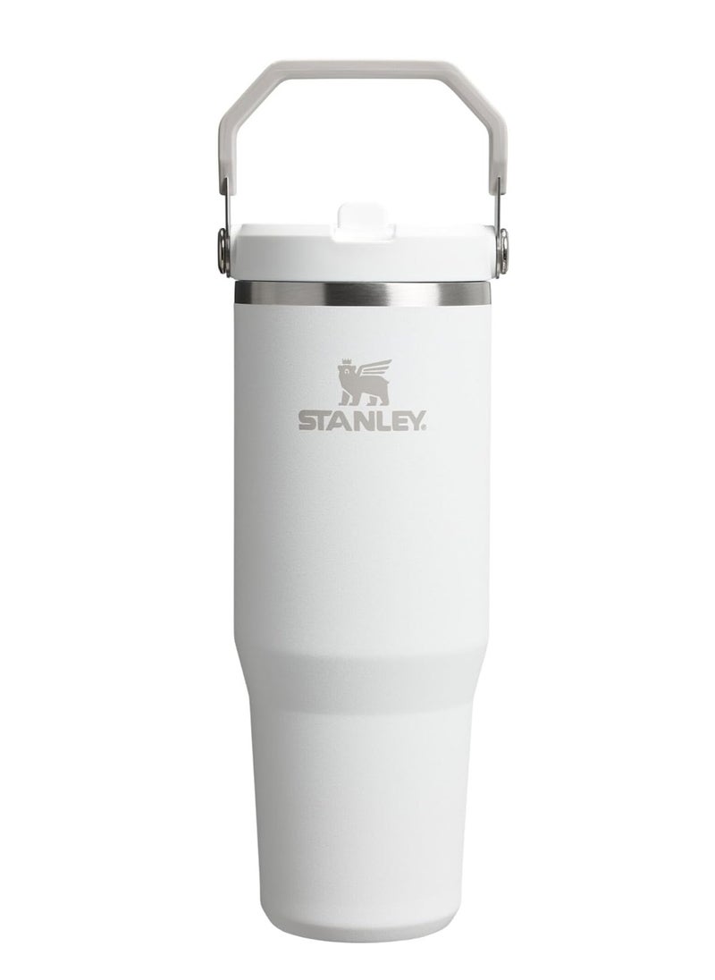 Stanley - Stanley IceFlow Stainless Steel Tumbler - Vacuum Insulated Water Bottle for Home, Office or Car Reusable Cup with Straw Leak Resistant Flip Cold for 12 Hours or Iced for 2 Days, White, 30OZ - Image 1