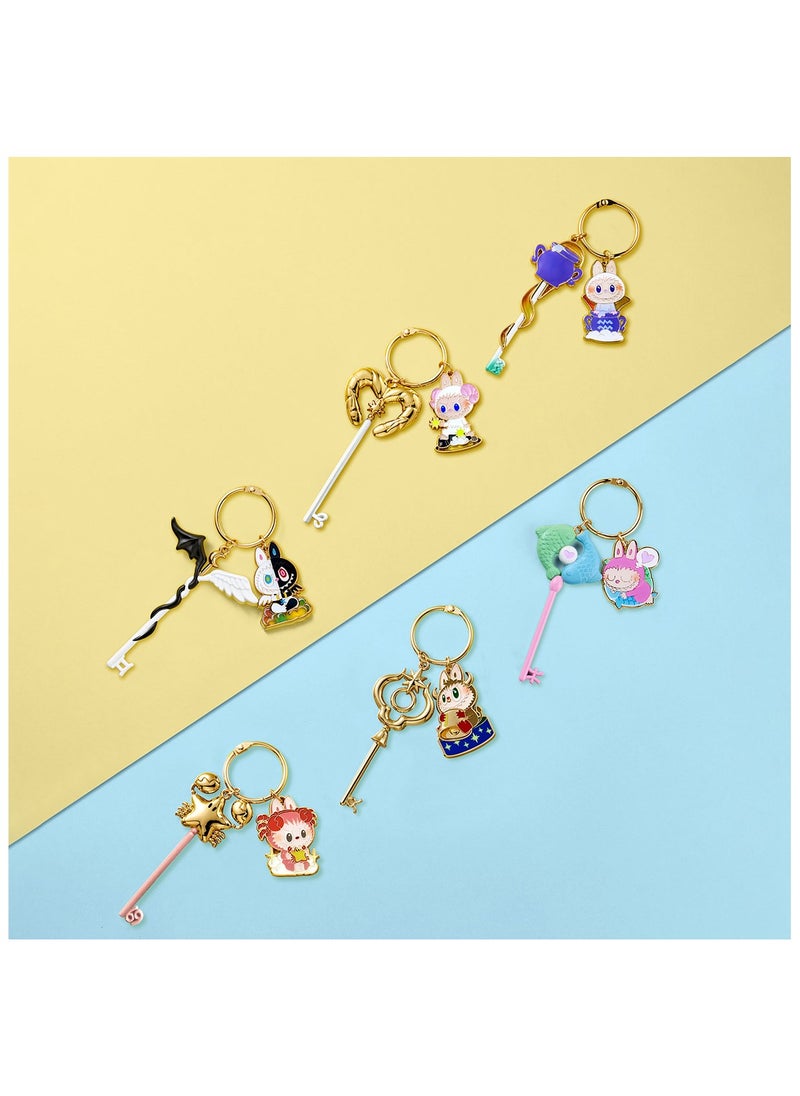 Labubu THE MONSTERS Consetllation Key Pendant Series SET Pop Mart blind box Collectible Toy Art  - Image 1