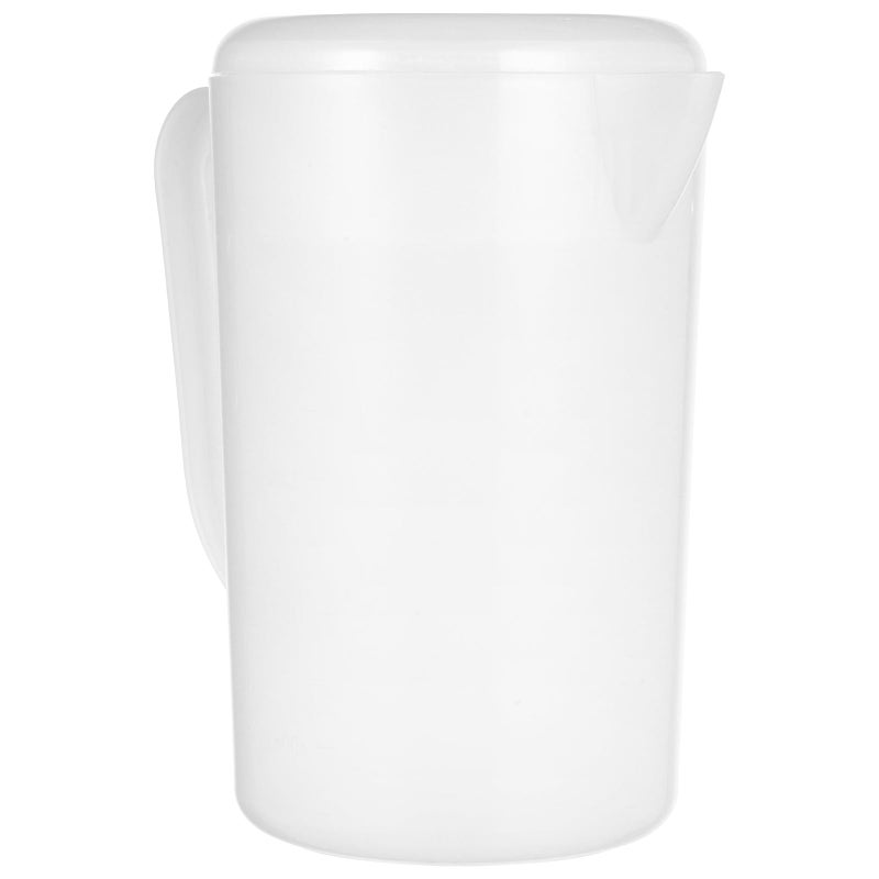 White 2.5L Water Pitcher With Lid For Cold Beverages Juice Iced Tea Home Refrigerator Use - Image 2