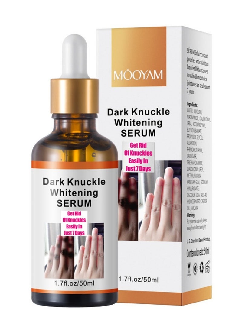 MOOYAM Dark Knuckle Whitening Serum - Skin Whitening Oil Brightening Dark Spots,Elbow Armpit Whitening Knee Melanin，Dark Knees and Elbows Strong Whitening Cream for Correcting Dark Spots, Armpits, Neck, Knee, Elbow, Inner Thigh-50ML  - Image 1