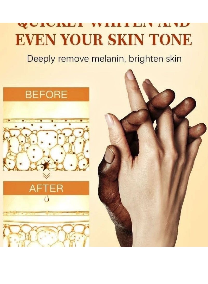 MOOYAM Dark Knuckle Whitening Serum - Skin Whitening Oil Brightening Dark Spots,Elbow Armpit Whitening Knee Melanin，Dark Knees and Elbows Strong Whitening Cream for Correcting Dark Spots, Armpits, Neck, Knee, Elbow, Inner Thigh-50ML  - Image 4