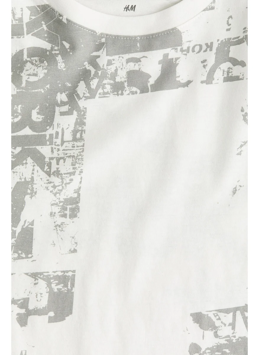 اتش اند ام Printed Cotton T-Shirt