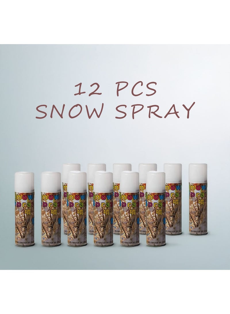 BEYTOR Party Spray Combo Pack 24 Pcs – 12 Snow Spray + 12 Colored Crazy Ribbon String Spray for Kids Parties, Events & Decorations - Image 3