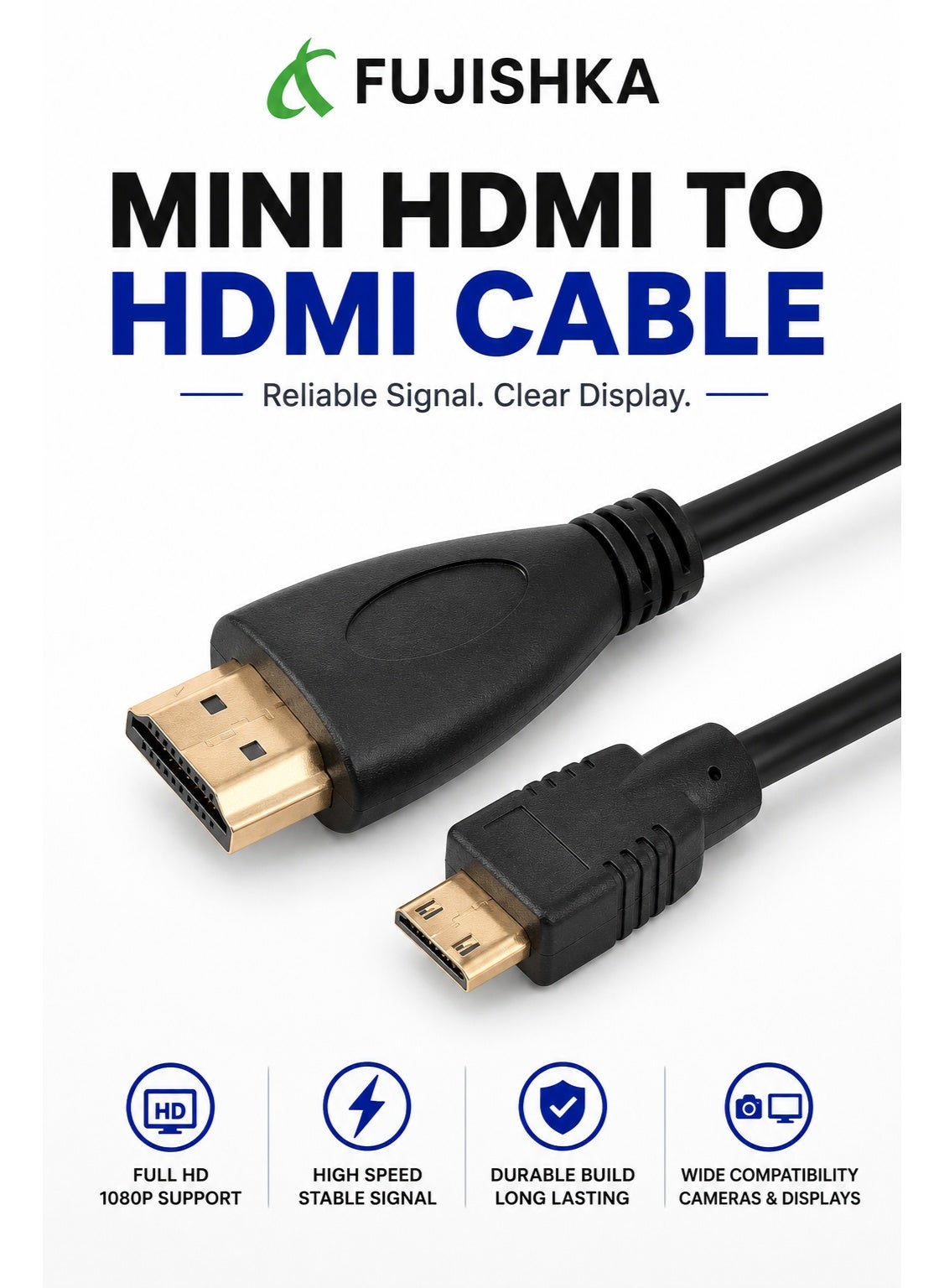 fujishka Fujishka Mini Hdmi To Hdmi Cable 1 5 Meter 1.5 M ZFD74FD272F1CF7EA3FE2Z