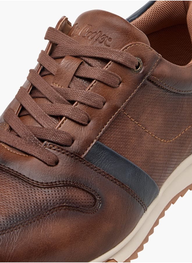 Lee Cooper - Men's Panelled Lace-Up Sneakers - Image 1