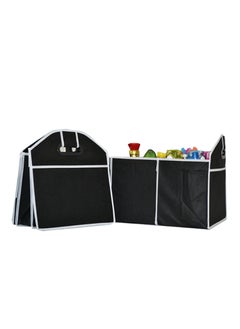 Car Boot Organiser, Foldable Non-slip Tidy Bag with Multi Compartments, Large Capacity Trunk Organizer with Carrying Handle for Car Suv, Jeep, Sedan