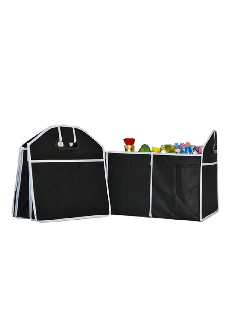 SYOSI - Car Boot Organiser, Foldable Non-slip Tidy Bag with Multi Compartments, Large Capacity Trunk Organizer with Carrying Handle for Car Suv, Jeep, Sedan - Image 1