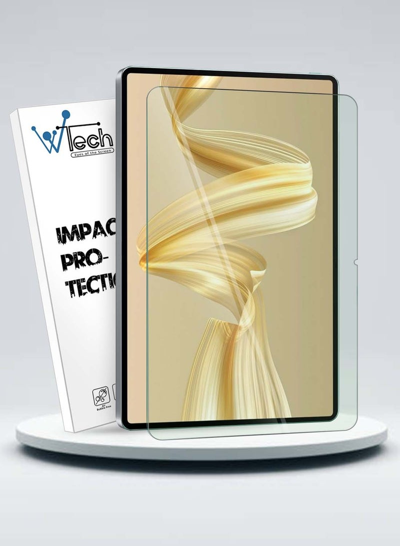 Wtech Huawei MatePad Pro 12.2  2024 (12.2 inch) Premium Series Curved Edges Full Cover Tempered Glass Screen Protector - Clear - Image 1