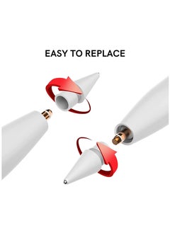 KASTWAVE Tips Replacement for Apple Pencil 1st Gen and 2nd Gen, No Wear Out Fine Point Precise Control Pen Like Nibs for Apple Pencil (Light Grey 0.8mm 2 Pack)  - Image 3