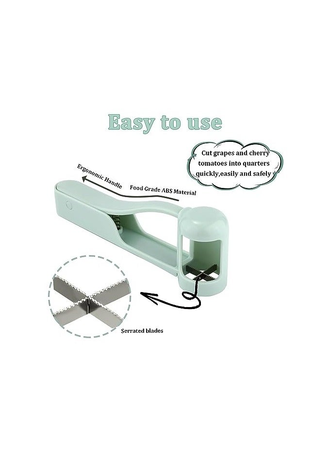 erorex Grape Cutter, Stainless Steel kitchen Gadget Fruit Slicer, Slicer Machine Cherry Tomato Strawberry Slicer for Kitchen Vegetable Fruit Salad Cake Cutting Tools - Image 5