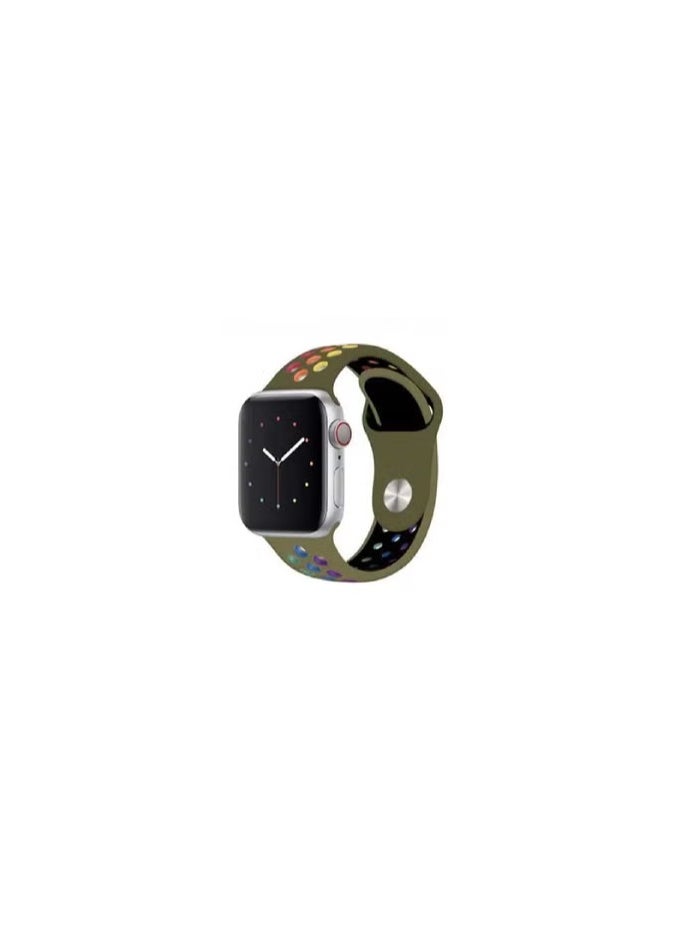 CATANES - Silicone Nike Sport Band for Apple Watch 38/40/41mm Green - Image 1