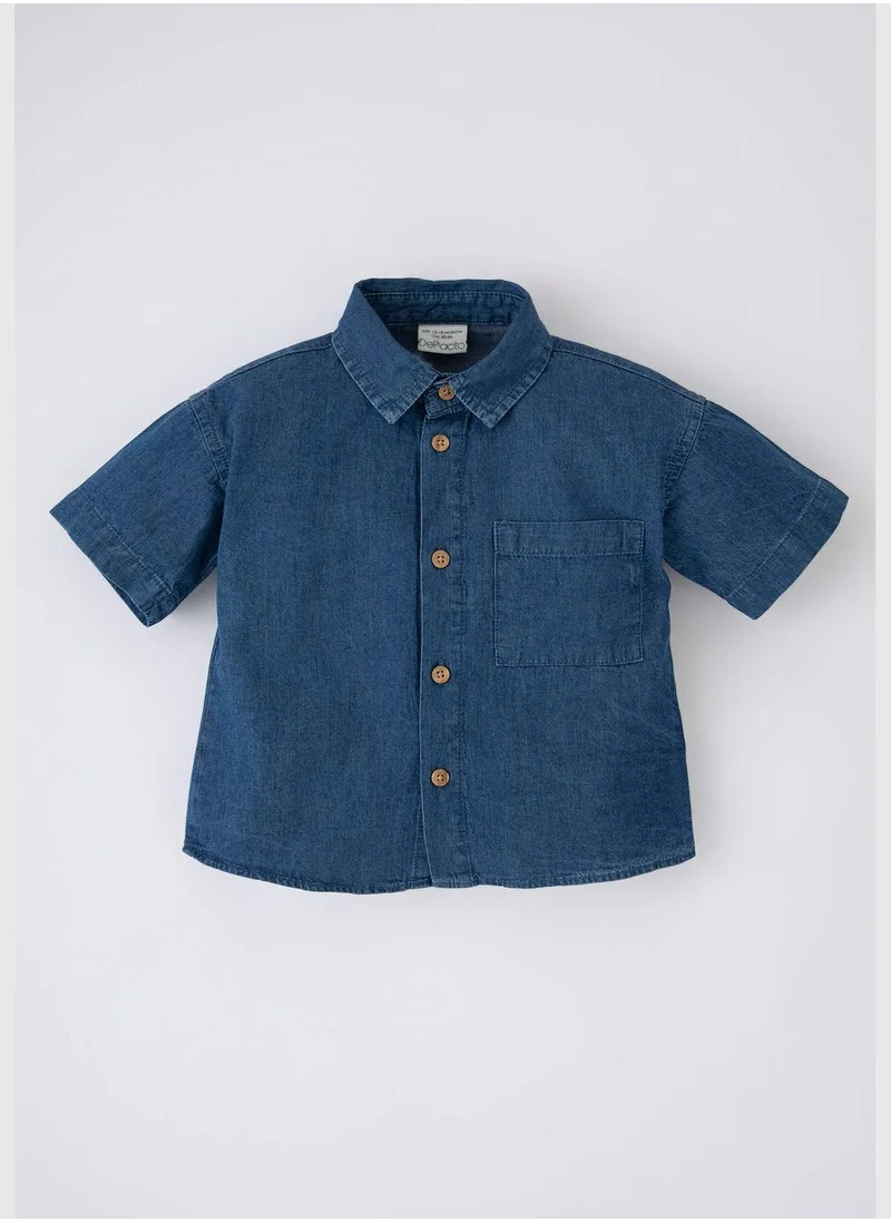 ديفاكتو BabyBoy Denim Short Sleeve Shirt