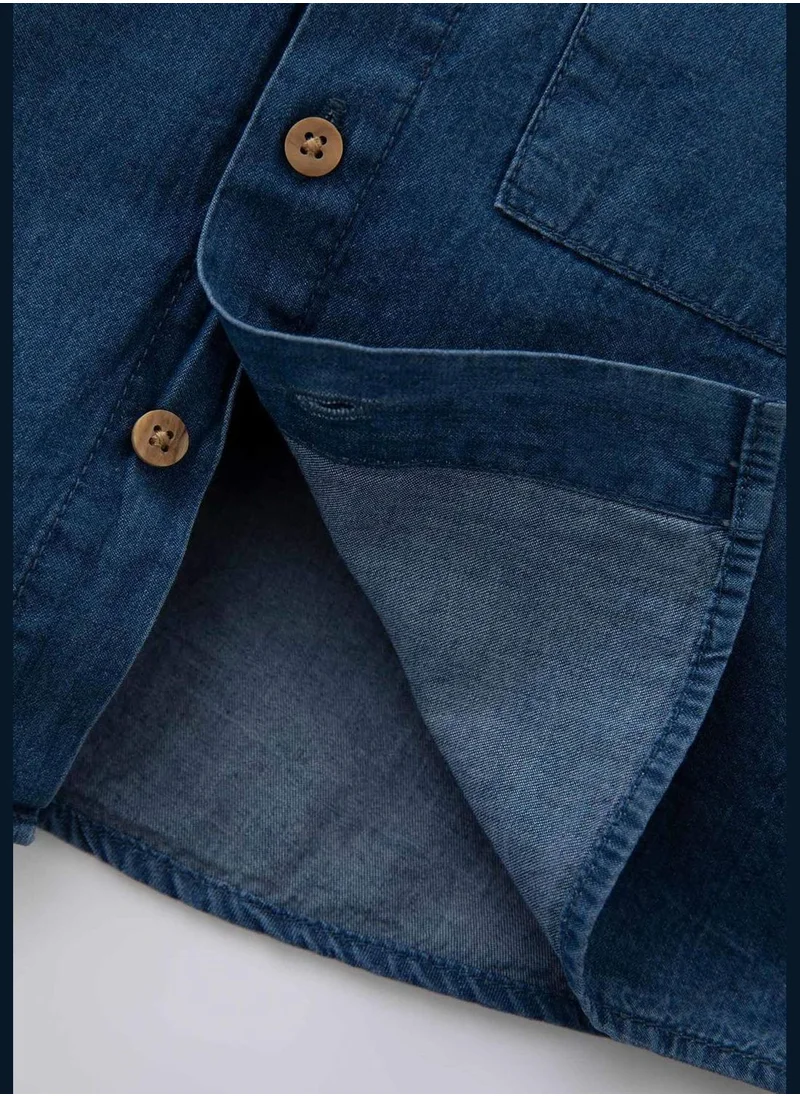 ديفاكتو BabyBoy Denim Short Sleeve Shirt