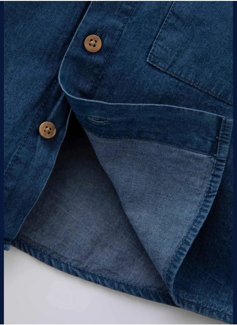 ديفاكتو BabyBoy Denim Short Sleeve Shirt