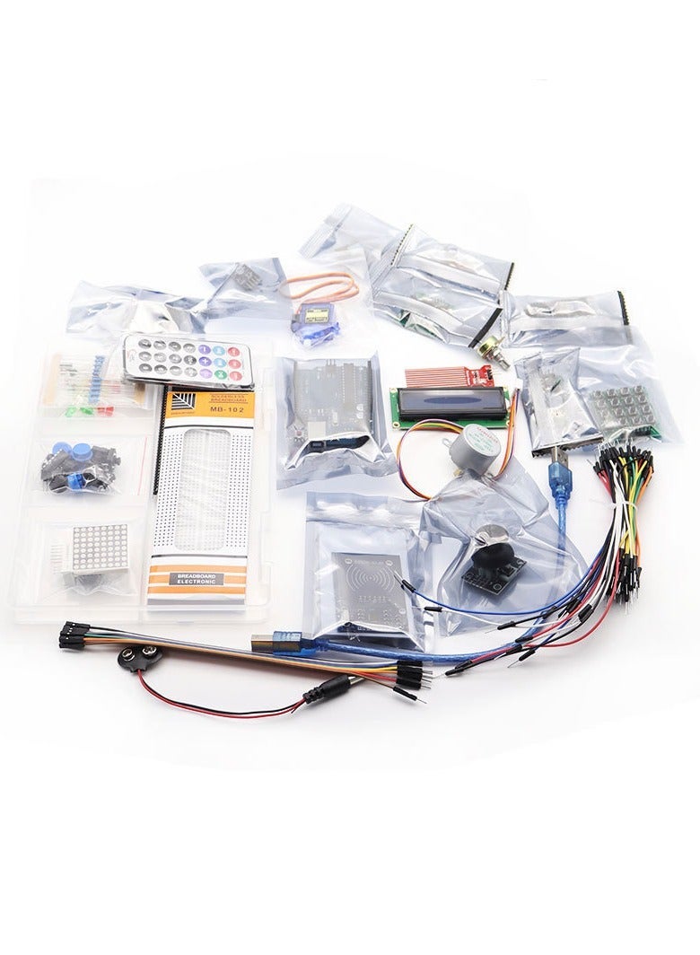 Arduino Kit, UNO R3 Starter Set - Includes Stepper Motor, LCD1602, Servo Motor, Relay, Prototype Shield, and More - Image 5