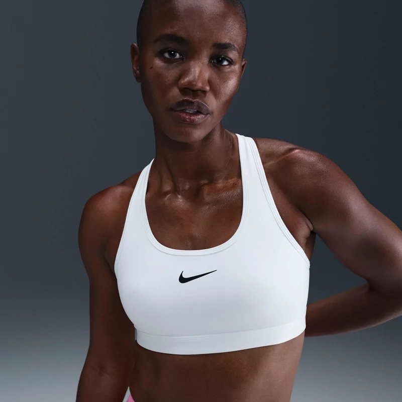 Nike Women's Swoosh Dri-FIT Medium-Support Non-Padded Training Sports Bra