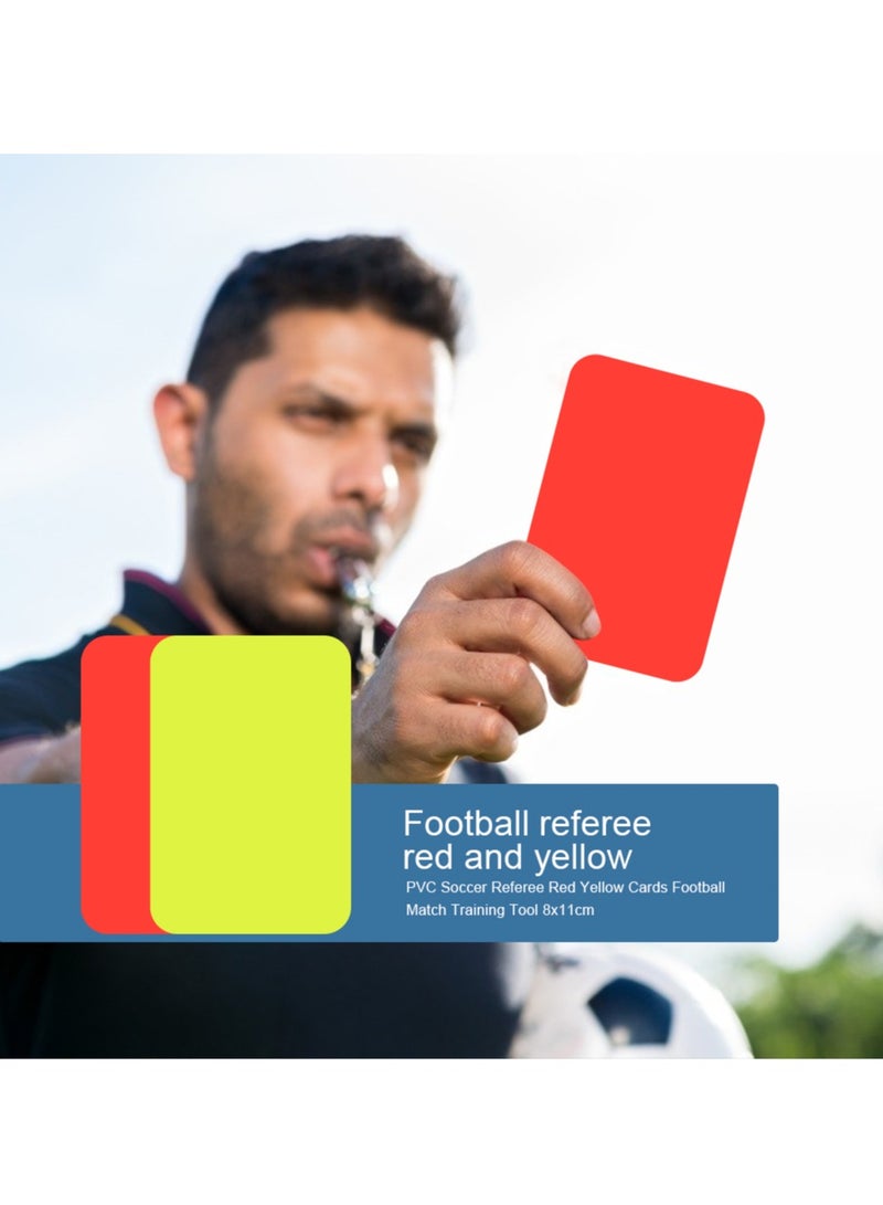 Generic 2 Pack Sports Football Referee Wallet Notebook with Red Card and Yellow Card Referee Tools - Image 1