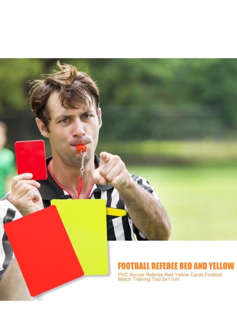 Generic 2 Pack Sports Football Referee Wallet Notebook with Red Card and Yellow Card Referee Tools - Image 2