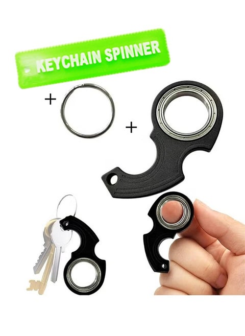 Keychain Spinner Multifunctional Portable Fidget Spinning Toy Newfangled Coping With Stress Rotating Key Ring Boutique Simple Key Accessories Gift For Finger Exercise