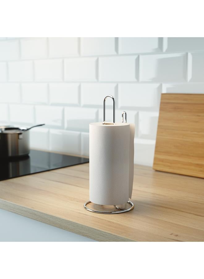 زبون حامل مناديل المطبخ، لون فضي - Image 2