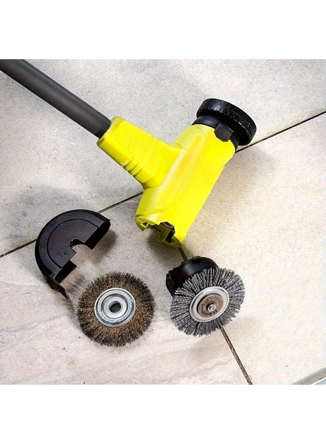 Steel Wire Nylon Brush Set Dual Head Metal Scraper Rust Scale Removal Polishing Tool - Image 5