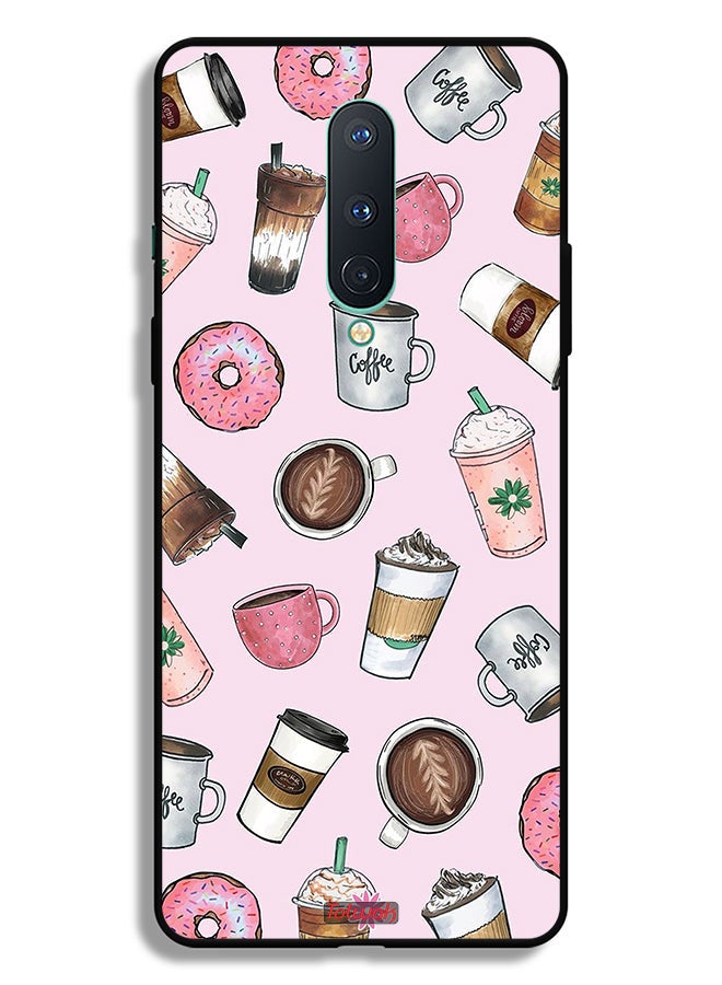 Tolwak غطاء واقي لهاتف OnePlus 8 4G لفن عشاق القهوة - Image 2