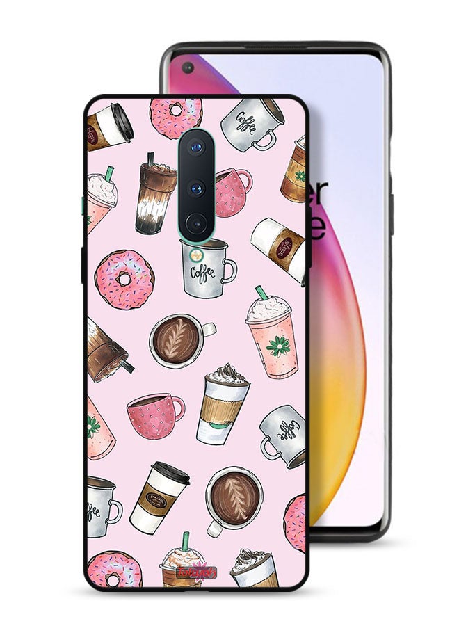 Tolwak غطاء واقي لهاتف OnePlus 8 4G لفن عشاق القهوة - Image 1
