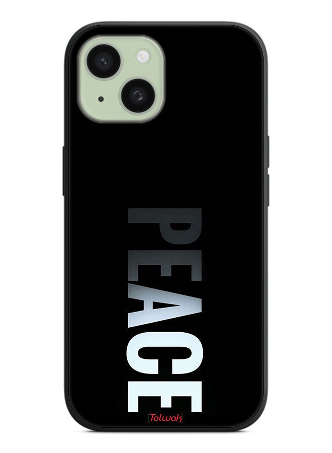 Tolwak Apple iPhone 15 Protective Case Cover Peace - Image 2