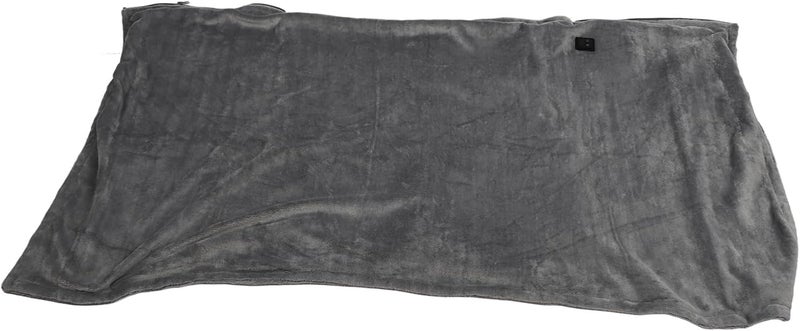 USB Electric Heating Blanket, Soft and Comfortable Warm Shawl with Skin Friendly Material and Quick Even Heat, Ideal for Home Office & Outdoor Use (Darkgray) - Image 3
